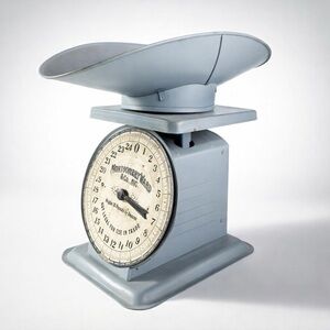 Montgomery Ward Vintage Blue Kitchen Scale